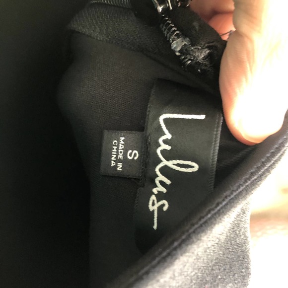 nwt lulus black mermaid scoop back maxi dress Infinite Glory size small - Picture 4 of 4